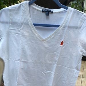 Polo Ralph Lauren white shirt; medium
